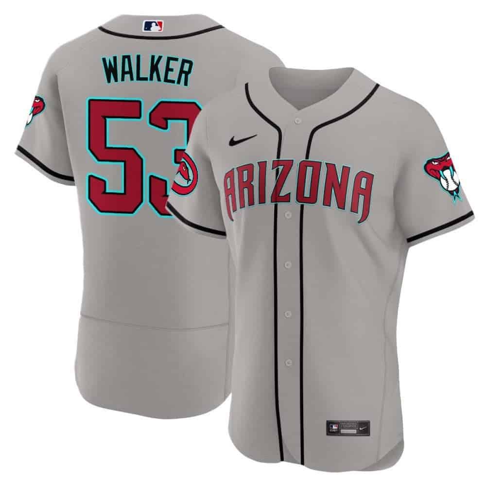 Men Arizona Diamondback #53 Walker Grey 2024 Nike Flex Base MLB Jersey->arizona diamondback->MLB Jersey